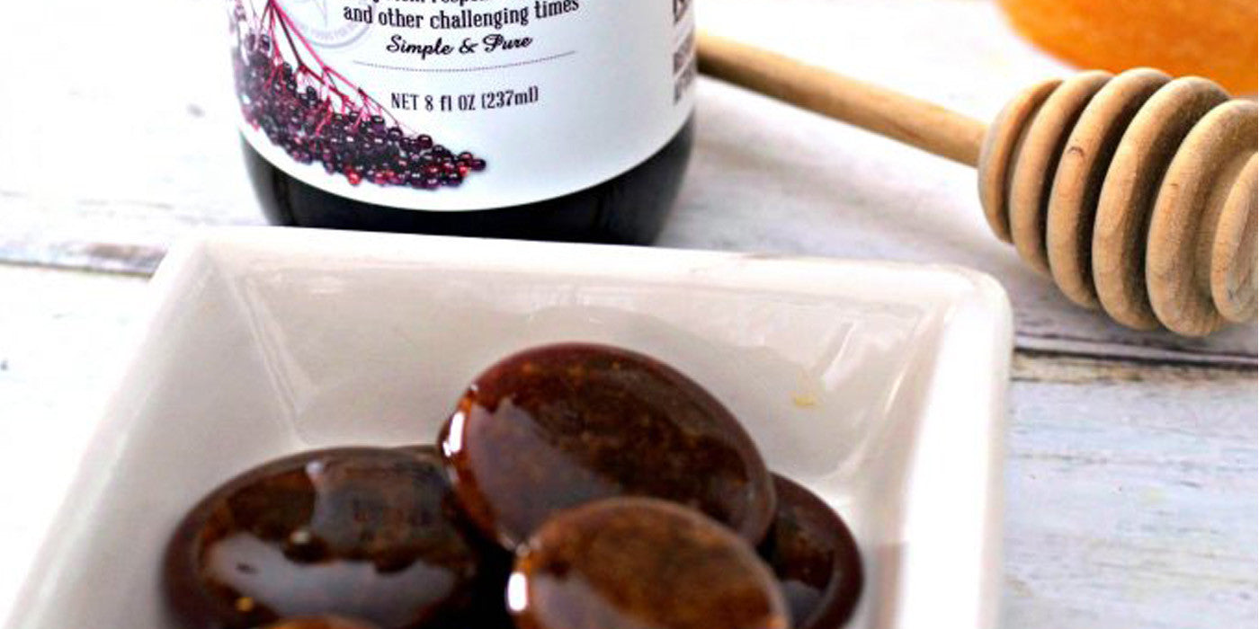Homemade Elderberry Cough Drops by Tasty Ever After
