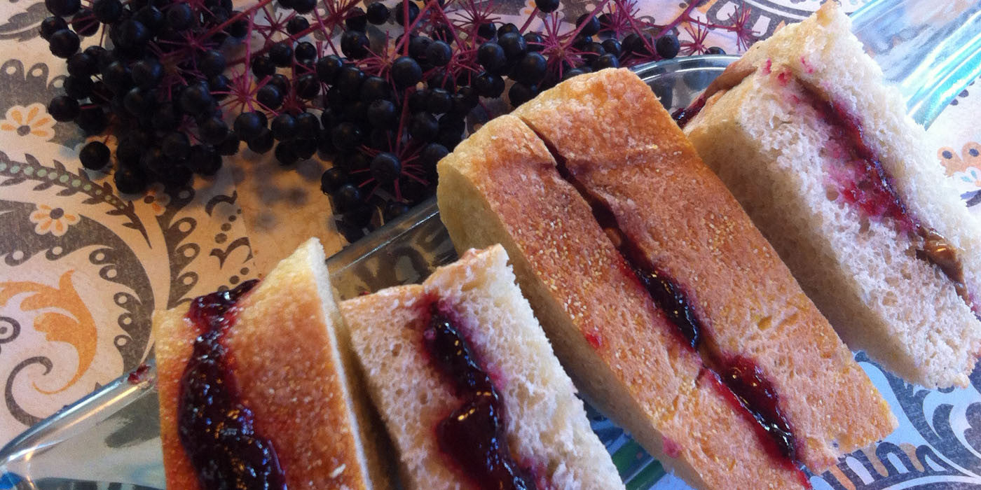 Nutty Elderberry Sandwiches