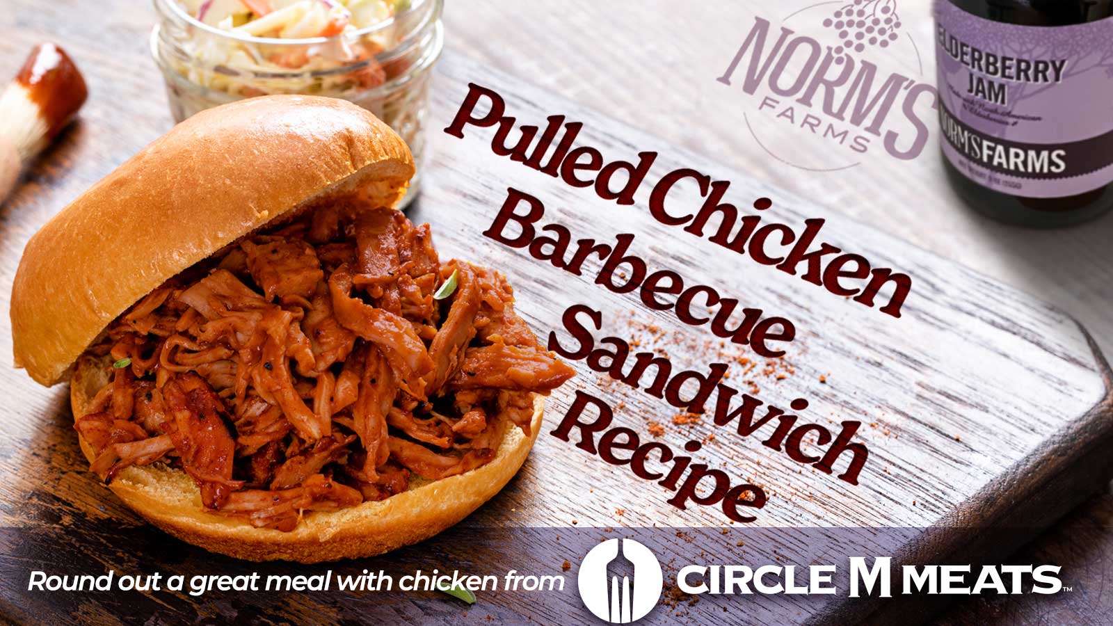 Tangy Pulled Chicken Barbecue Sandwich Recipe