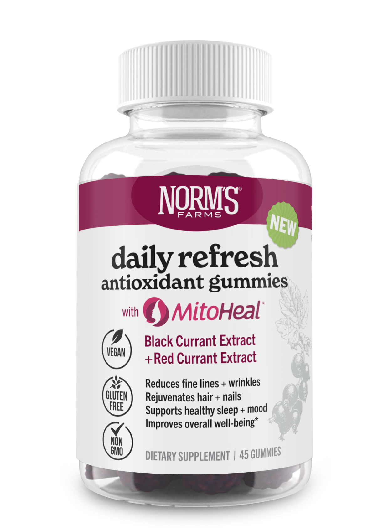 Daily Refresh Antioxidant Gummies with MitohHeal®