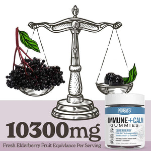 Immune + Calm Gummies - Elderberry & Ashwagandha